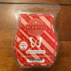 Scentsy Apple & Cinnamon Sticks 8 Bars NEW